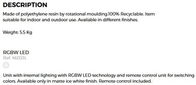 CORP DE ILUMINAT LED RGB DECORATIV MORA LAMP II