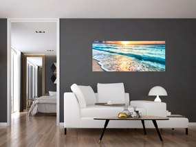 Tablou - Plaja de la mare (120x50 cm)