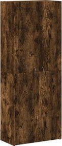 vidaXL Fișet, stejar fumuriu, 60x32x153 cm, lemn prelucrat