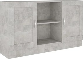 vidaXL Dulap, gri beton, 120x30,5x70 cm, lemn prelucrat