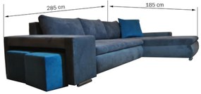 Supermobel Coltar LATINO s taburety, 285x80x185, sawana 21/soft 17, stanga