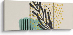 Tablou - Foi de rezumat N⁰3 (cu ceas) (90x30 cm)