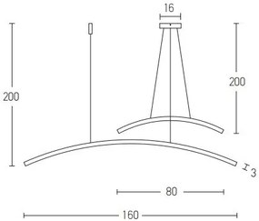 Lustra LED dimabila design minimalist Paulen alba