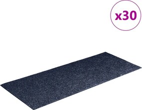 vidaXL Covorașe autoadezive pentru scări, 30 buc., 60x25 cm, gri, albastru, dreptunghiulare