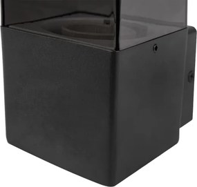 Aplică de exterior pentru perete 1xE27/40W/230V IP44 negru/fumuriu