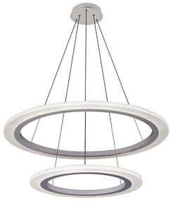 Rabalux 2429 - Lustră LED ADRIENNE LED/62W/230V argintiu