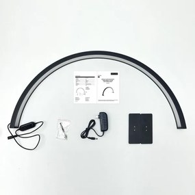 Brilagi - Lampă LED dimabilă în arc RADIO LED/30W/24/230V 3000-6500K neagră