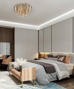 Plafoniera LED dimabila design Premium Class Quality ORGANIC auriu