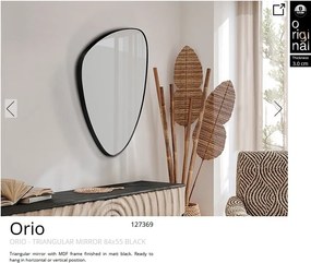 Oglinda decorativa 84x55cm Orio BLACK