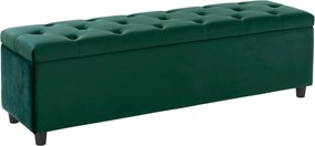 Bancuta cu spatiu de depozitare Relaxy verde 140/41,5/40 cm