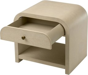 Noptiera design LUX, Furnir de stejar albit, Rhodes