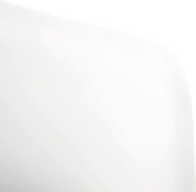 Scaun pivotant elegant, alb, ETOSA