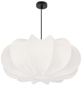 Lustră albă cu abajur textil ø 52 cm Cafee – Candellux Lighting