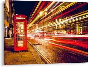 Tablou cu căsuța telefonică roșie din Londra (70x50 cm)