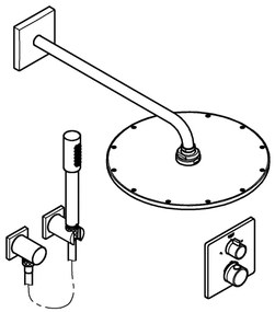 GROHE 34730000 - Set de duș GROHTHERM Rainshower Cosmopolitan 310 422 mm, crom