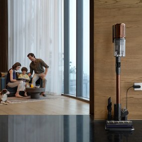 Aspirator vertical Dreame Essential V30 VVV21A, 880 W, 30 000 Pa, 90 min, 0,6 l, HEPA H14, OmniX™ 2.0, Recunoastere a tipurilor de murdarie, Pliabil, Negru/Bronz