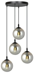 Lustră pe cablu COSMO 4xE14/10W/230V d. 40 cm negru/gri