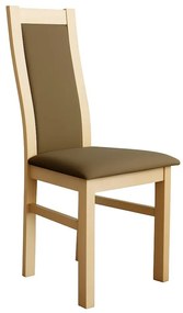 Scaun de masă ZOE, stejar/maro închis