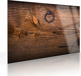 Tablou pe sticlă textura lemnului (70x50 cm)