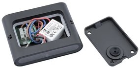 Aplică perete exterior LED FLOW 2xLED/3W/230V IP54 negru