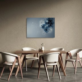 Tablou pe sticlă - Flori delicate (70x50 cm)
