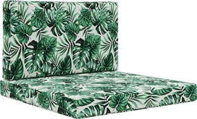 vidaXL Perna pentru canapea de exterior 2 pcs Model cu frunze