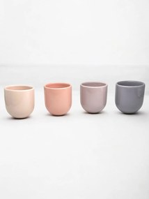 SET 4 PAHARE CAFEA CERAMICA NOVUM SPRINGTIME PASTEL 250ML