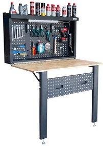 Masă de lucru pliabilă ponk cu lampă LED și sertare FR4021