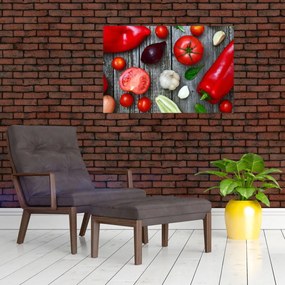 Tablou cu legume (90x60 cm)