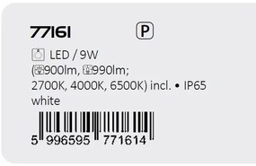 Aplica LED iluminat exterior ambiental, Protectie IP65 Urfa I alba
