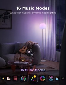 Govee - LED RGBICWW lampă de podea dimabilă LANTERN MATTER LED/24W/230V Wi-Fi 160 cm