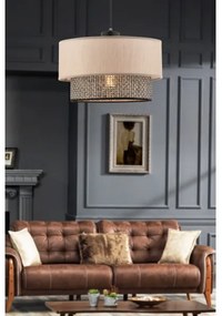 Pendul pe cablu ECHO 1xE27/60W/230V bej/gri