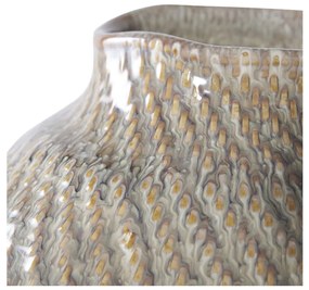 Vază, ceramică, alb/verde ø26x30,5 cm