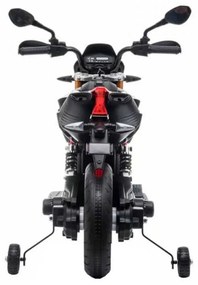 Motocicleta Electrica cu Acumulator Pentru Copii NOVOKIDS™ Aprilia Enduro Moto , 3-7 ani, Max 25 kg, Cu Sunete si Lumini frontale, MP3 USB, Suspensie