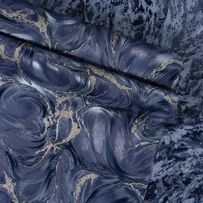 Tapet de lux albastru texturat, vinil, model B118