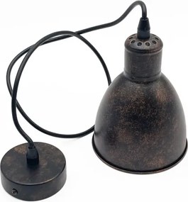 Brilagi - Lustră LED RIDDY pe cablu, 1xE27/60W/230V, cupru/patină