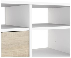 Comodă TV Tvilum Oslo, 117x57 cm, natural-alb