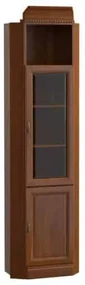 Corp Bibliotecă Bennett 13, Colț, 1 Nișă, 1 Ușă Vitrină, 1 Ușă Închisă, L 85,5cm