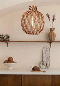Lustra/Pendul Eco, Bambus, Mendoza natural/maro, L