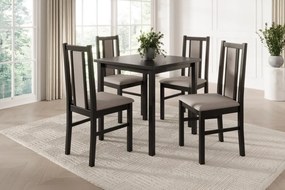 Scaun tapitat, din lemn, Vos XIV, ADRK Furniture (Culoare: Sonoma / Opium 85)