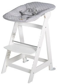 Scaun de masă pentru bebe alb Grow-Along – Roba