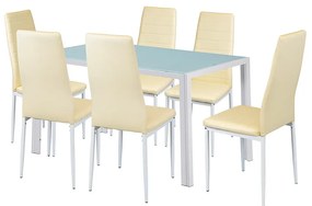 Liana 6+1 set de sufragerie bej