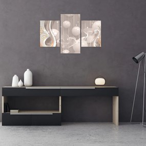 Tablou - Lebede fermecate (90x60 cm)