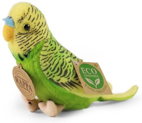 Rappa Plush pasăre cherub verde, 11 cm, cu sunet