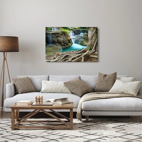 Tablou - Râu cu cascade (90x60 cm)