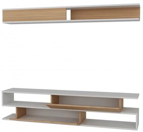 Ansamblu Comoda TV Sims Alb-Teak