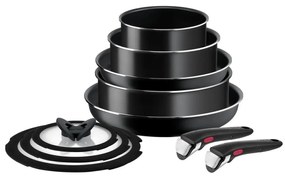 Set de vase de gătit 10 buc. Tefal INGENIO EASY COOK & CLEAN BLACK