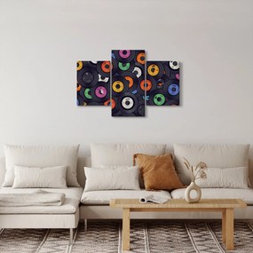 Tablou - plăci de gramofon (90x60 cm)