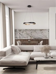Lustra LED CCT moderna cu telecomanda Platinum 60cm