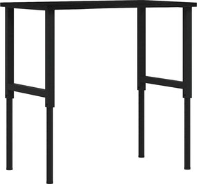 vidaXL Banc lucru maro 100x60x(71,5-98) cm lemn masiv stejar